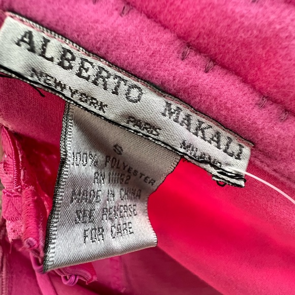 VINTAGE NWT Albert Makali Floral Pink Ruffle Women's Corset Top Originally $265 - Picture 12 of 14